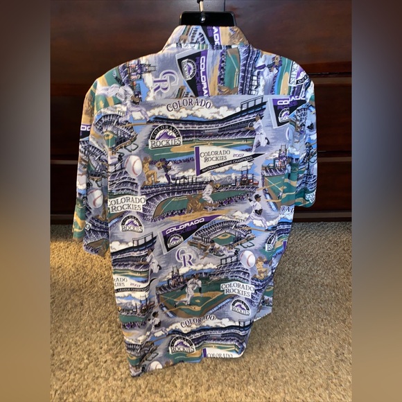 COLORADO ROCKIES HAWAIIAN SHIRT CLASSIC ROCKIES LEGACY REYN SPOONER SZ: XXL - Picture 4 of 6